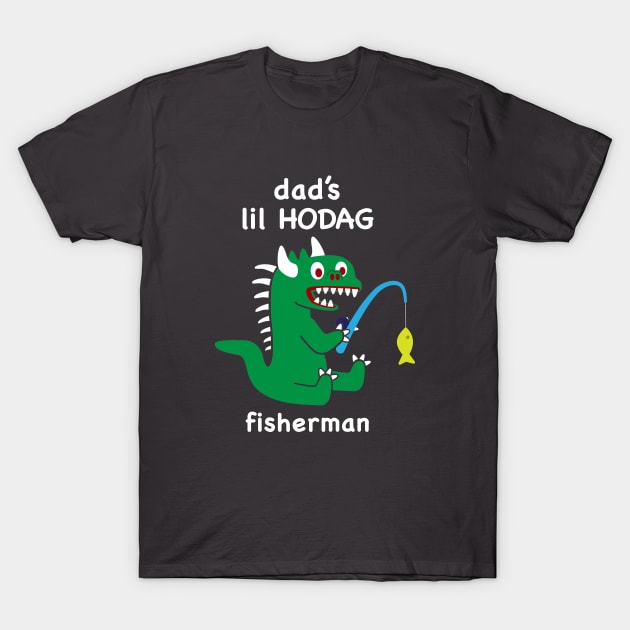 Lil Hodag - Dad’s Lil Hodag Fisherman Children's Character T-Shirt by BlueSkyTheory